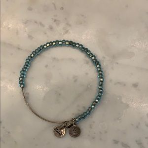 Alex and ani blue beaded bracelet